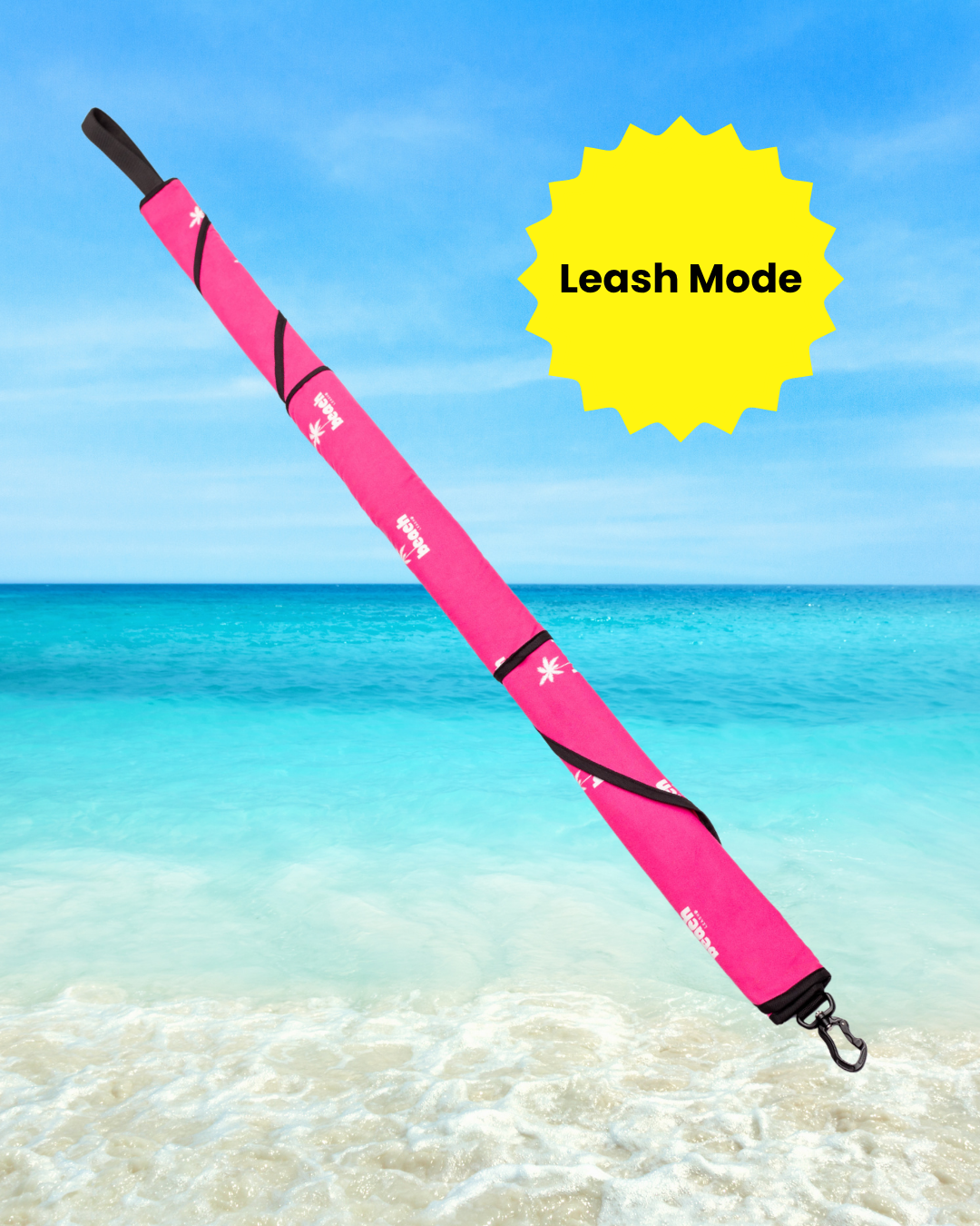 Simply Pink Beach Leash™ – A Clean & Simple, Everyday 2-in-1 Dog Leash & Towel