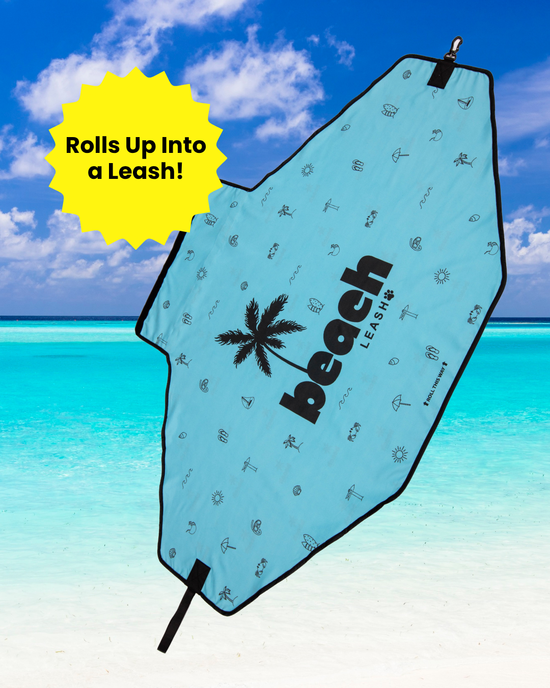 Simply Blue Beach Leash™  – The Everyday 2-in-1 Dog Leash & Towel